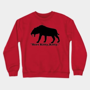 Saber-Tooth Black Crewneck Sweatshirt